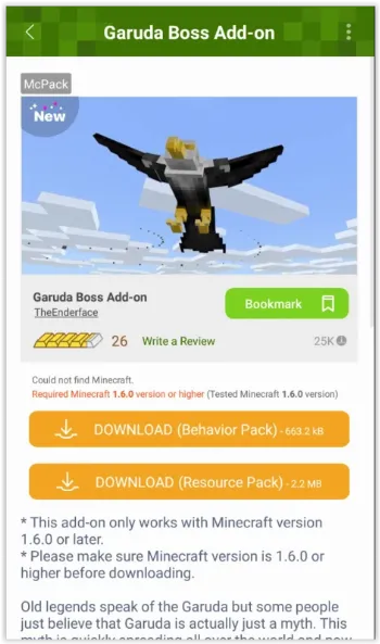 Скриншот Addons for Minecraft 2