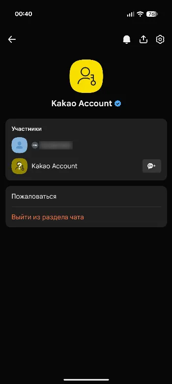Скриншот KakaoTalk 3