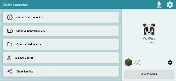 Скриншот Zalith Launcher 3